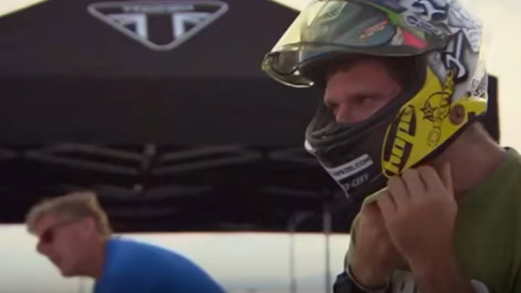 Guy Martin's first run in the world's fastest bike